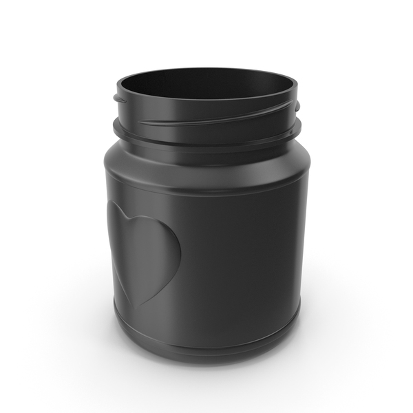 Jar Heart Black without Lid PNG & PSD Images Jar Heart Black without Lid PNG & PSD Images