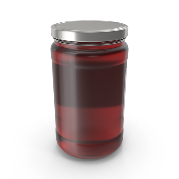 Bottle: Jar Red Liquid Blood With Label Closed PNG & PSD Images