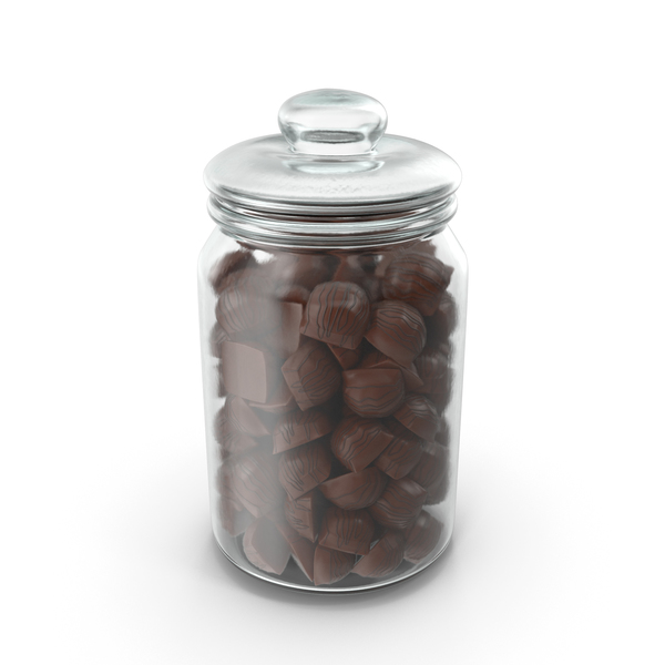 Jar with Mini Chocolate Candies PNG & PSD Images Jar with Mini Chocolate Candies PNG & PSD Images