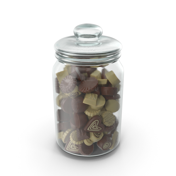 Jar with Truffle Chocolate Candy PNG & PSD Images Jar with Truffle Chocolate Candy PNG & PSD Images