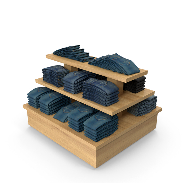 Jeans Wooden Pyramid Display PNG Images & PSDs for Download ...