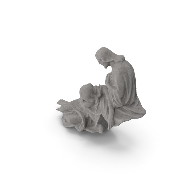 Statue: Jesus with Woman Stone PNG & PSD Images Statue: Jesus with Woman Stone PNG & PSD Images