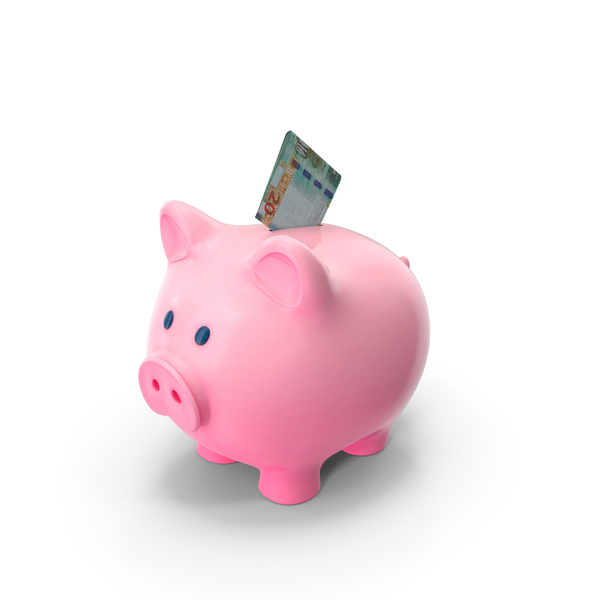 Currency: Jordan 20 Dinars Note Folded Piggy Bank Save PNG & PSD Images