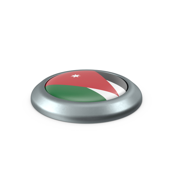 Jordan Round Button Flag PNG & PSD Images Jordan Round Button Flag PNG & PSD Images