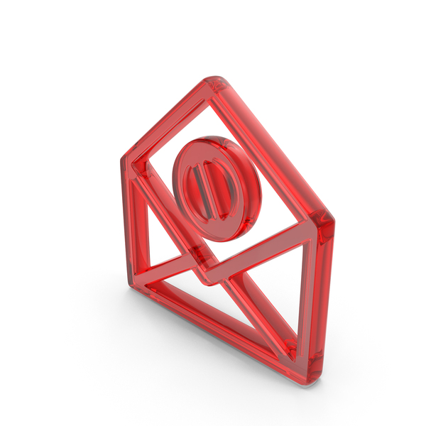 Symbols: Junk Mail Symbol Glass PNG & PSD Images
