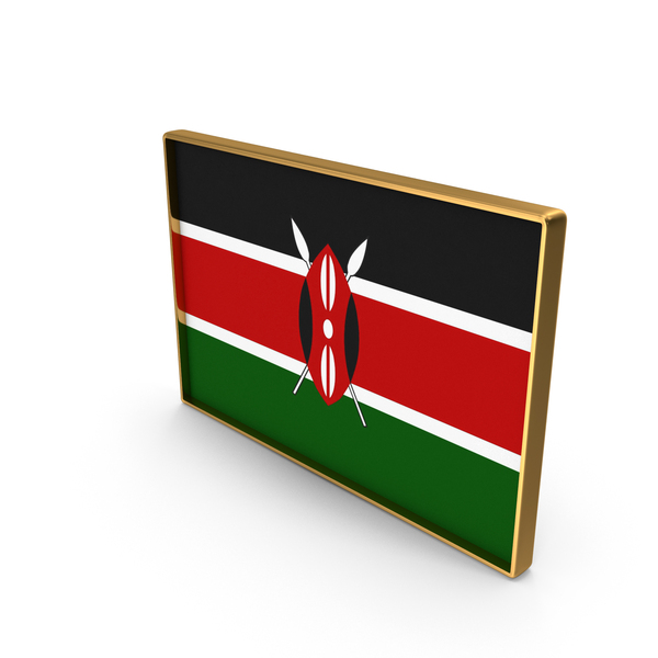 Kenya Country Flag In Rectangle Golden Frame PNG Images & PSDs for ...