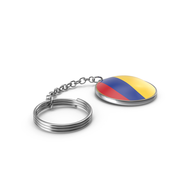 Keychain of a Colombia Flag PNG & PSD Images Keychain of a Colombia Flag PNG & PSD Images