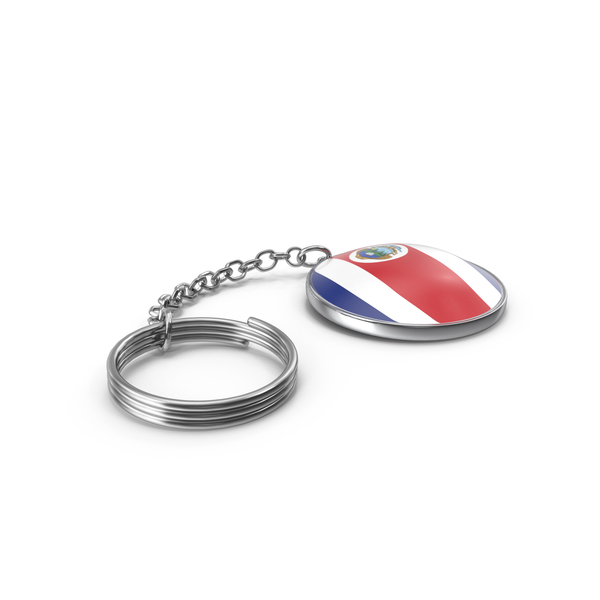 Keychain of a Costa Rica Flag PNG & PSD Images