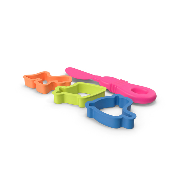 Kids Mold Tools for Modeling Clay PNG & PSD Images