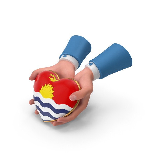 Kiribati Country Heart Flag Hold in Hands PNG & PSD Images Kiribati Country Heart Flag Hold in Hands PNG & PSD Images