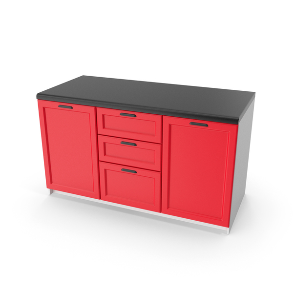 Set: Kitchen Cabinet Red PNG & PSD Images Set: Kitchen Cabinet Red PNG & PSD Images