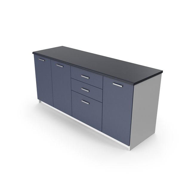 Set: Kitchen Cabinets Blue PNG & PSD Images Set: Kitchen Cabinets Blue PNG & PSD Images