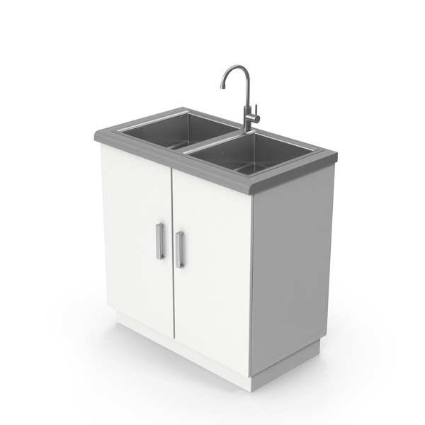 Kitchen Double Sink Cabinet PNG & PSD Images Kitchen Double Sink Cabinet PNG & PSD Images