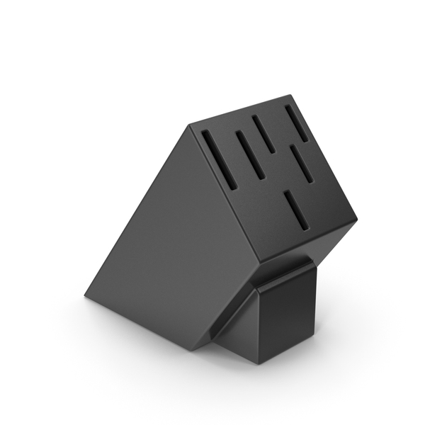Block: Kitchen Knife Stand Black PNG & PSD Images Block: Kitchen Knife Stand Black PNG & PSD Images