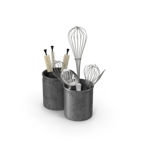 Kitchen Utensils in Holders PNG & PSD Images