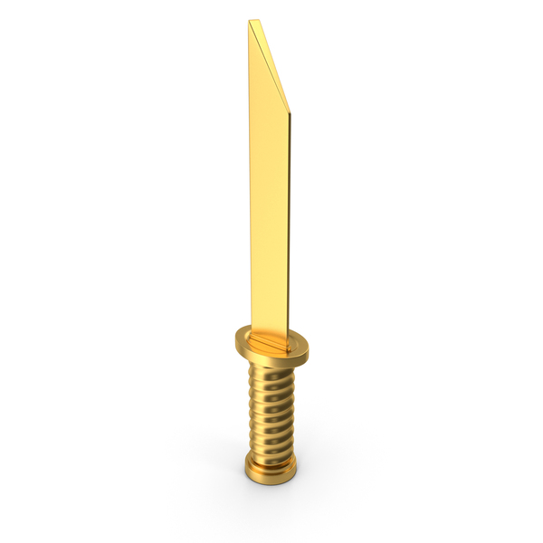 Symbols: Knife Icon Gold PNG & PSD Images