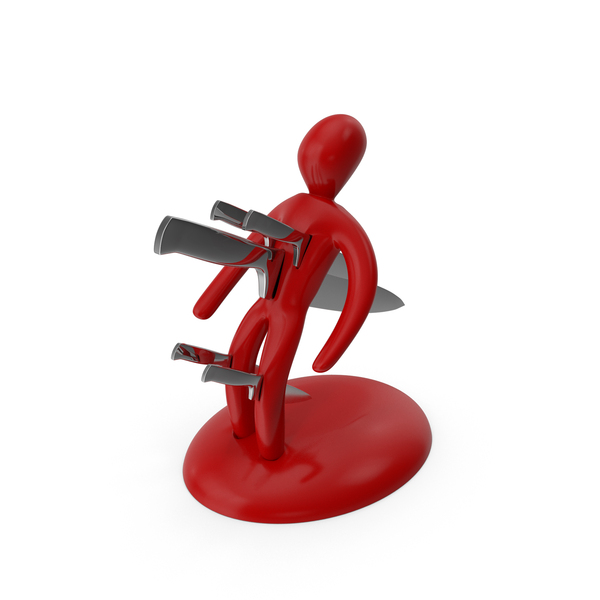 Block: Knife Set With Red Holder PNG & PSD Images Block: Knife Set With Red Holder PNG & PSD Images