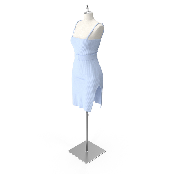 Knit Slip Dress With Belt PNG & PSD Images Knit Slip Dress With Belt PNG & PSD Images