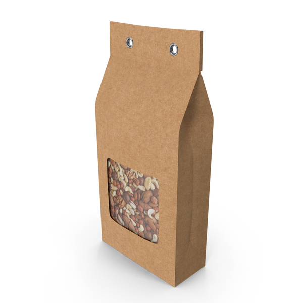 Industrial Equipment: Kraft Paper Bag with Mix Nuts PNG & PSD Images