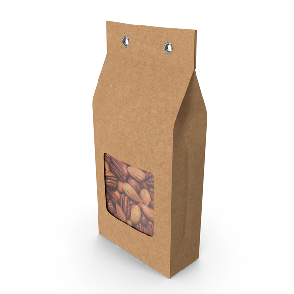 Industrial Equipment: Kraft Paper Bag with Mix Nuts PNG & PSD Images