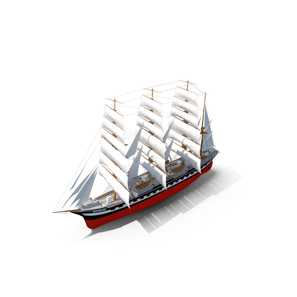 Sailing: Kruzenshtern Sail Ship PNG & PSD Images