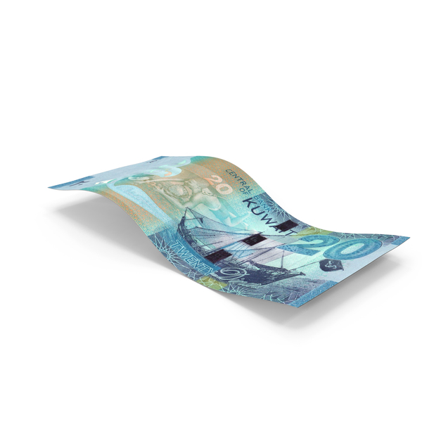 Currency: Kuwait 10 Dinars Money Falling Note PNG & PSD Images