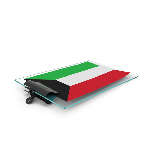 Kuwait Flag Paper On Pad PNG & PSD Images