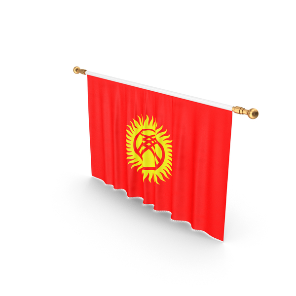 Kyrgyzstan Country Flag Hanging PNG & PSD Images