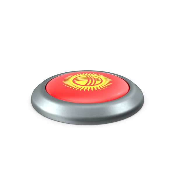 Kyrgyzstan Round Button Flag PNG & PSD Images Kyrgyzstan Round Button Flag PNG & PSD Images