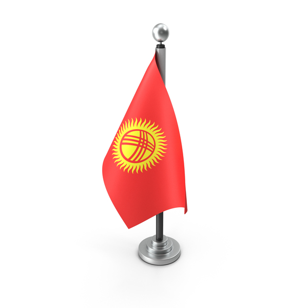 Kyrgyzstan Table Flag PNG & PSD Images