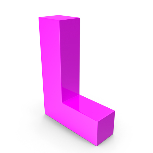 Symbols: L LETTER PINK PNG & PSD Images