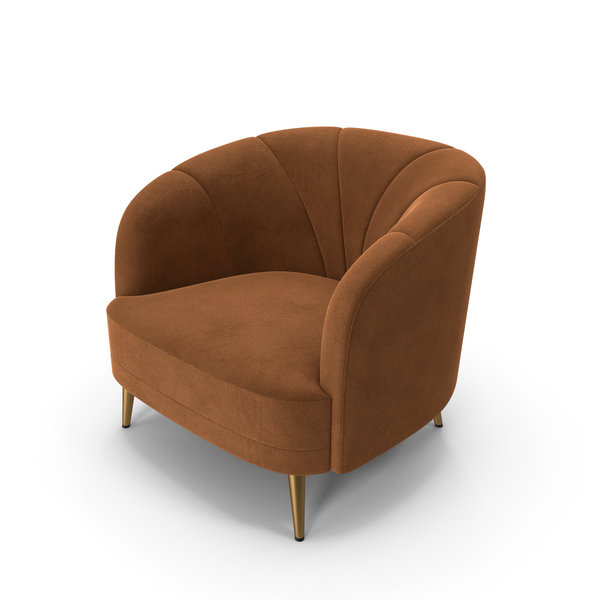 Arm Chair: La Redoute Velor Leone Armchair PNG & PSD Images