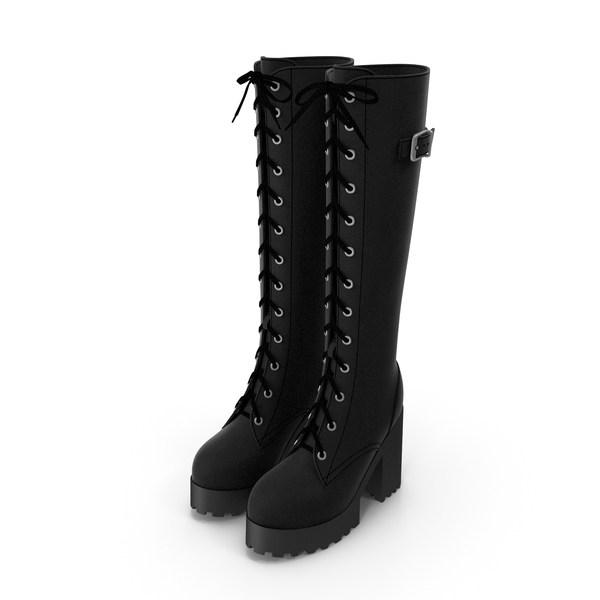 Lacing Knee High Boots PNG Images & PSDs for Download | PixelSquid ...