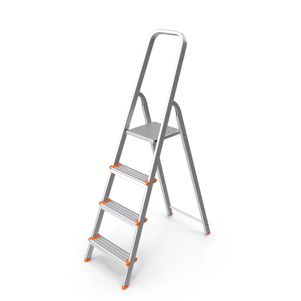 Step: Ladder Open Standing Metal And Orange PNG & PSD Images Step: Ladder Open Standing Metal And Orange PNG & PSD Images