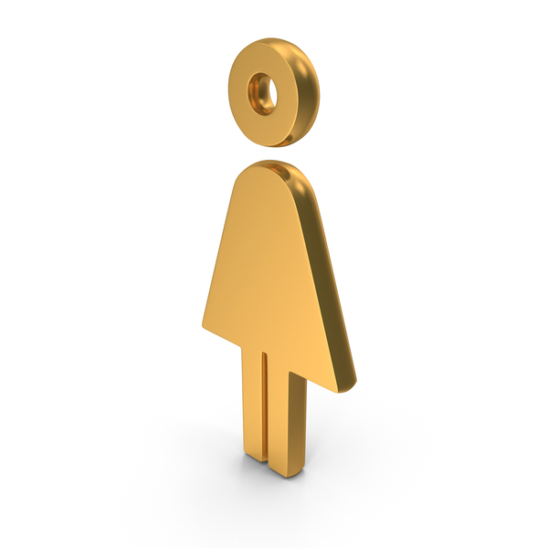 Symbols: Ladies Toilet Symbol Gold PNG & PSD Images Symbols: Ladies Toilet Symbol Gold PNG & PSD Images