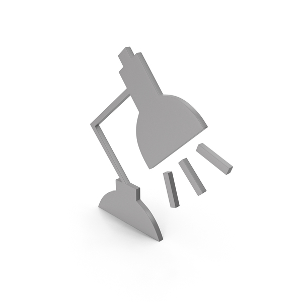 Desk: Lamp Grey Icon PNG & PSD Images