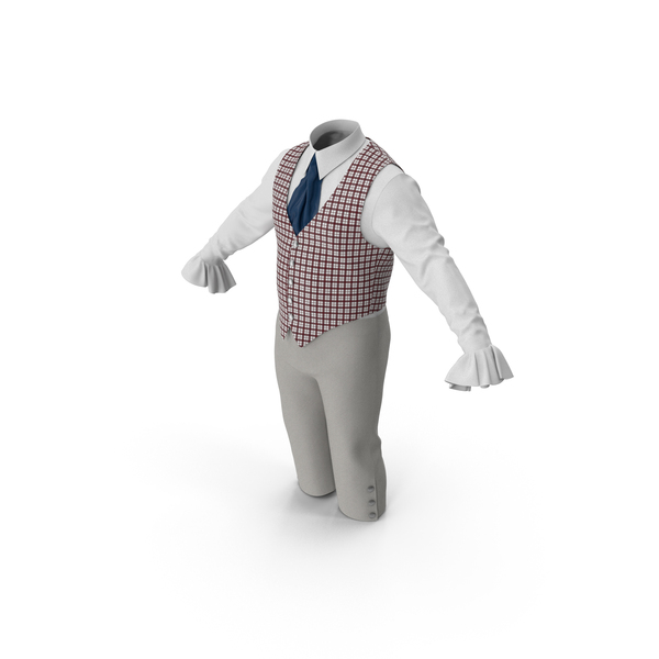 Costume: Lantern Sleeves Shirt With Vest And Short Pants PNG & PSD Images Costume: Lantern Sleeves Shirt With Vest And Short Pants PNG & PSD Images