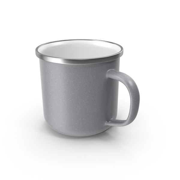 Coffee Cup: Large Light Grey Enamel Mug PNG & PSD Images Coffee Cup: Large Light Grey Enamel Mug PNG & PSD Images