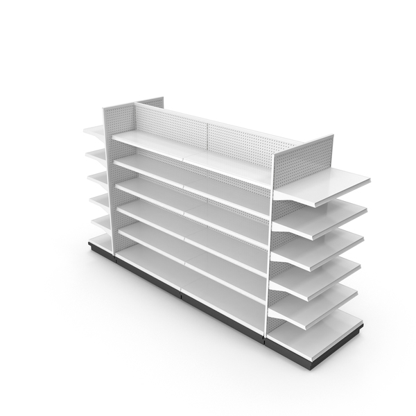Grocery Display: Large Retail Shelf Object Grocery Display: Large Retail Shelf Object