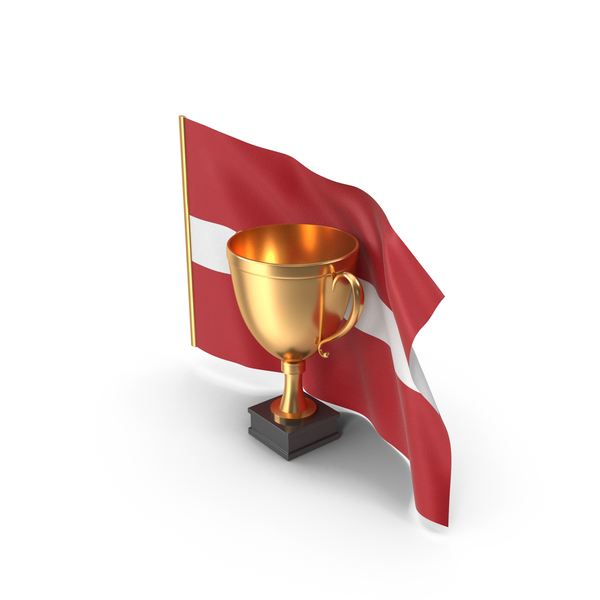 Latvia Golden Trophy Flag PNG & PSD Images Latvia Golden Trophy Flag PNG & PSD Images