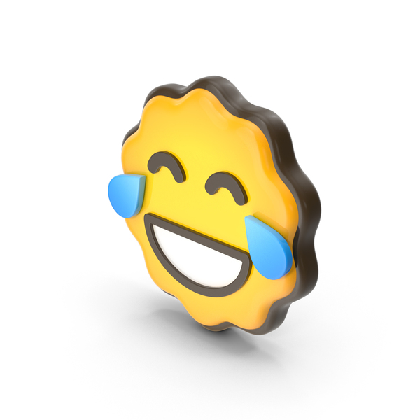 Facial Expression: Laughing With Tears Emoji PNG & PSD Images