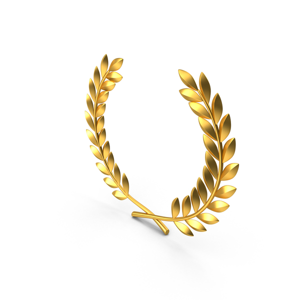 Laurel Wreath Gold PNG & PSD Images