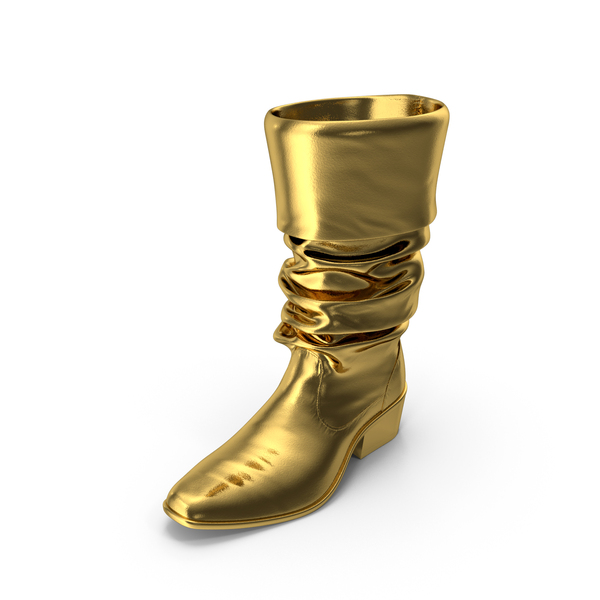Boots: Leather Boot Left Gold PNG & PSD Images Boots: Leather Boot Left Gold PNG & PSD Images