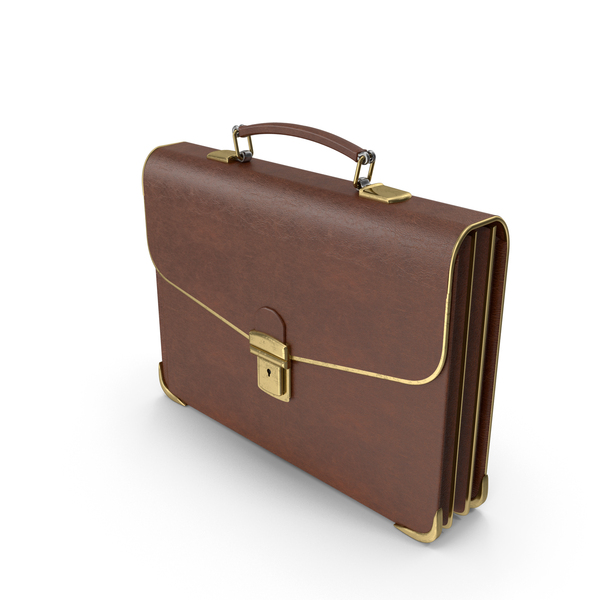Handbag: Leather Briefcase PNG & PSD Images