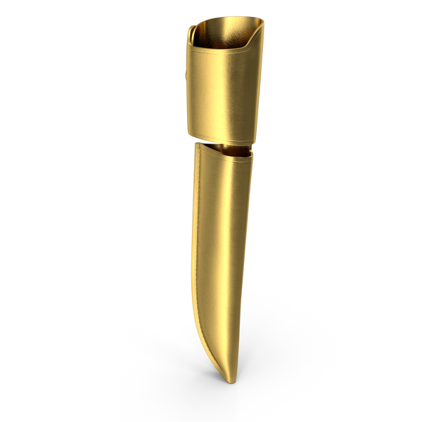 Leather Knife Sheath Gold PNG & PSD Images