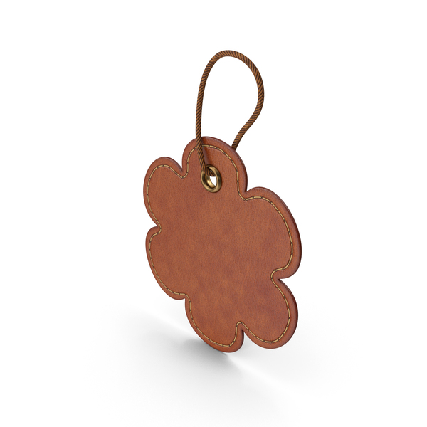 Luggage: Leather Label Tag PNG & PSD Images