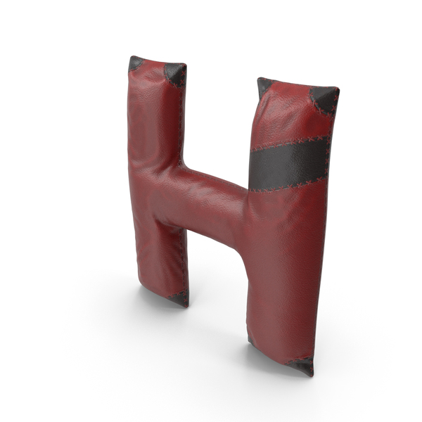 Language: Leather Letter H PNG & PSD Images