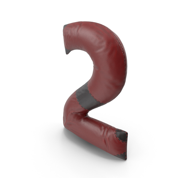 Leather Number 2 PNG & PSD Images Leather Number 2 PNG & PSD Images