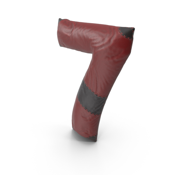Language: Leather Number 7 PNG & PSD Images