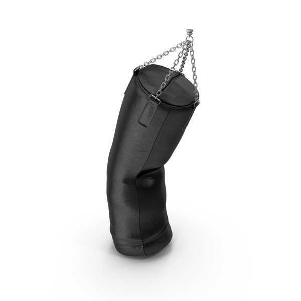 Heavy: Leather punching bag Punched hard PNG & PSD Images